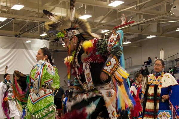 Pow wow dancers
