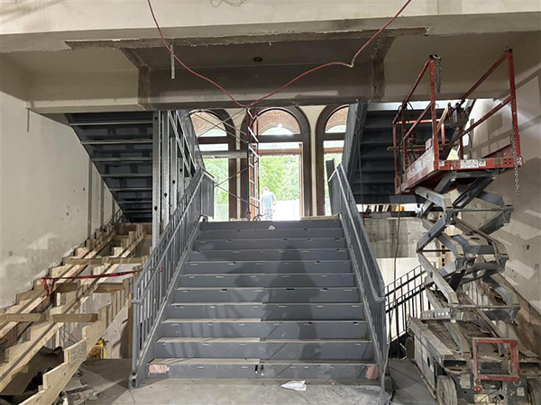 Weld Hall Renovation New Stairs