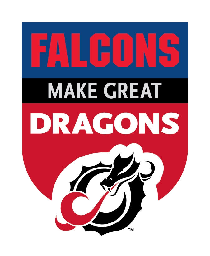 Falcons Make Great Dragons sticker