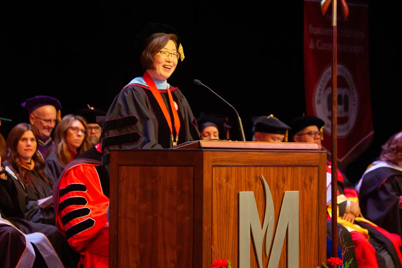 Provost Lee speaks at Fall 2025 Undergraduate Commencement