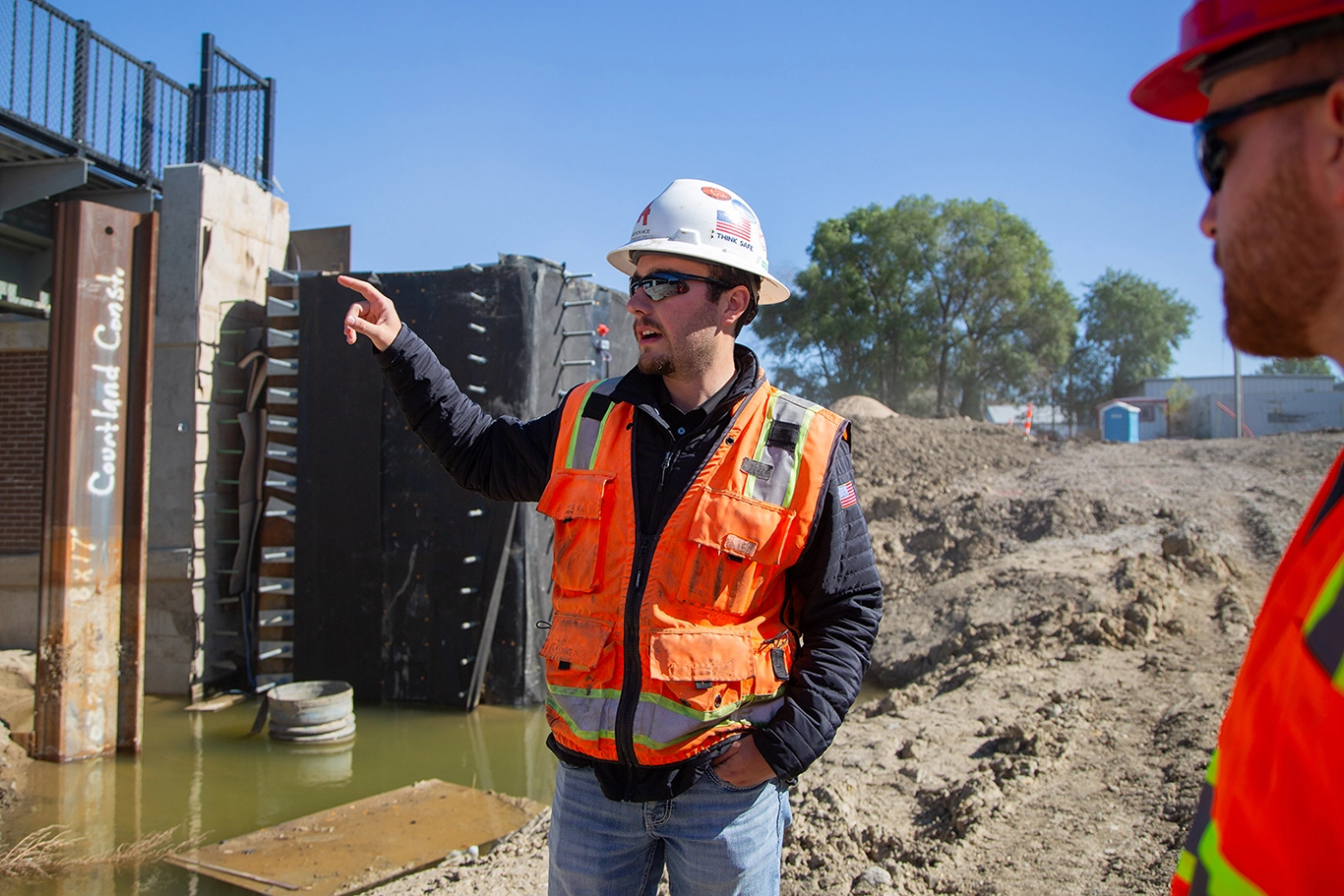 Cameron at the 11th street underpass jobsite
